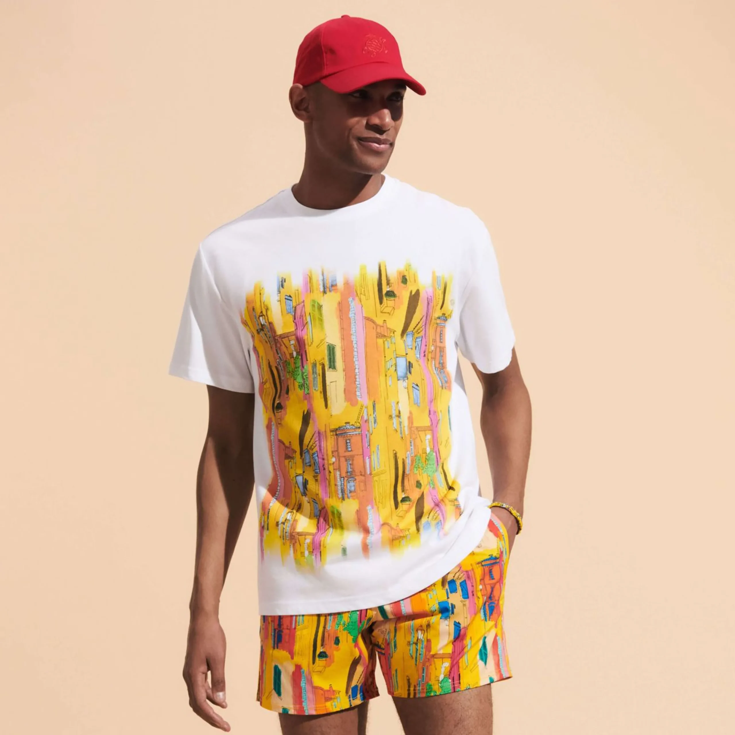 Homme Vilebrequin T-Shirts^T-Shirt Coton Organique Homme Sunny Streets