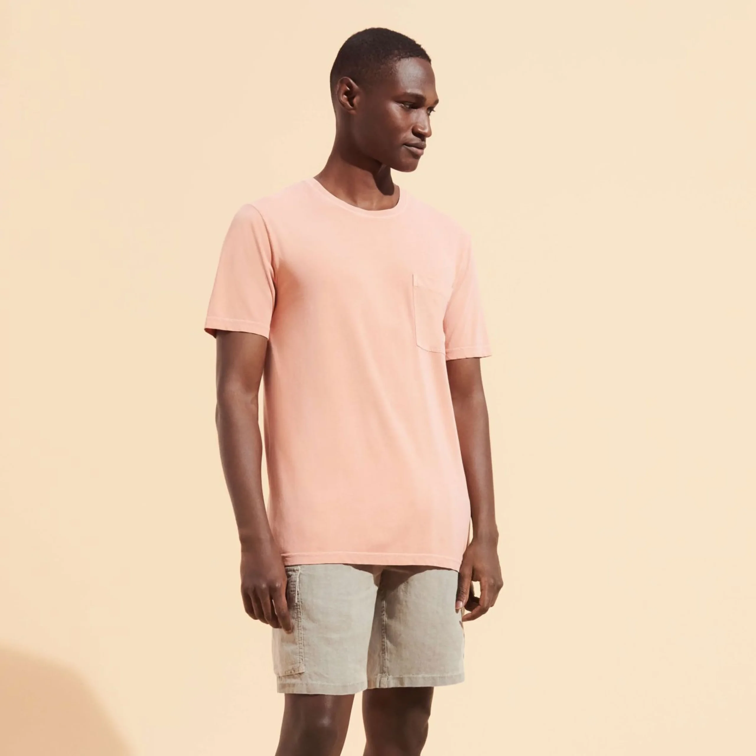 Homme Vilebrequin T-Shirts^T-Shirt Coton Organique Teinture Minerale Homme