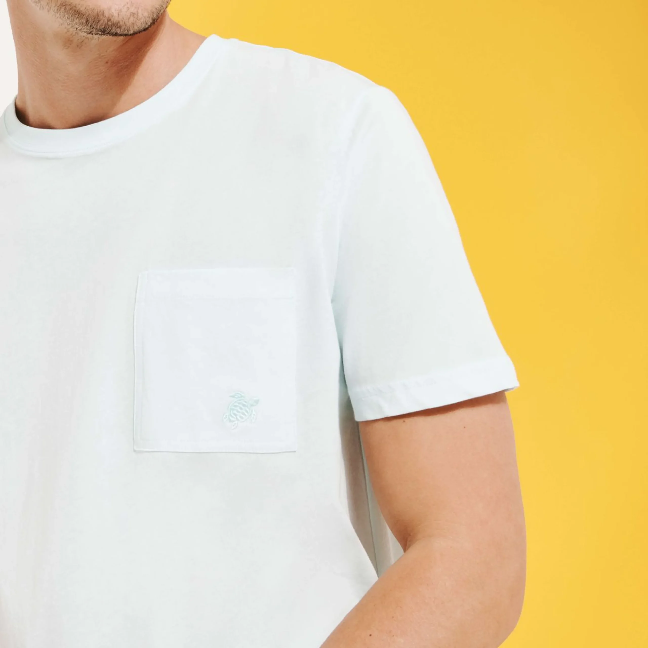 Homme Vilebrequin T-Shirts^T-Shirt En Coton Bio Homme Uni
