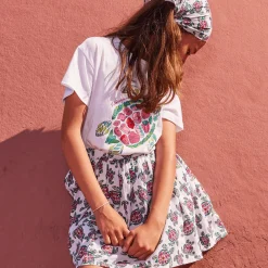 Fille Vilebrequin T-Shirts^T-Shirt En Coton Fille Provencal Turtle