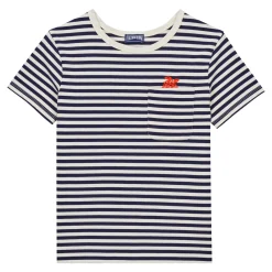 Garçon Vilebrequin T-Shirts^T-Shirt En Coton Garçon A Rayures