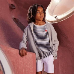 Garçon Vilebrequin T-Shirts^T-Shirt En Coton Garçon A Rayures