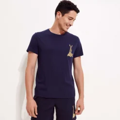 Homme Vilebrequin T-Shirts^T-Shirt En Coton Homme Brodé The Year Of The Rabbit