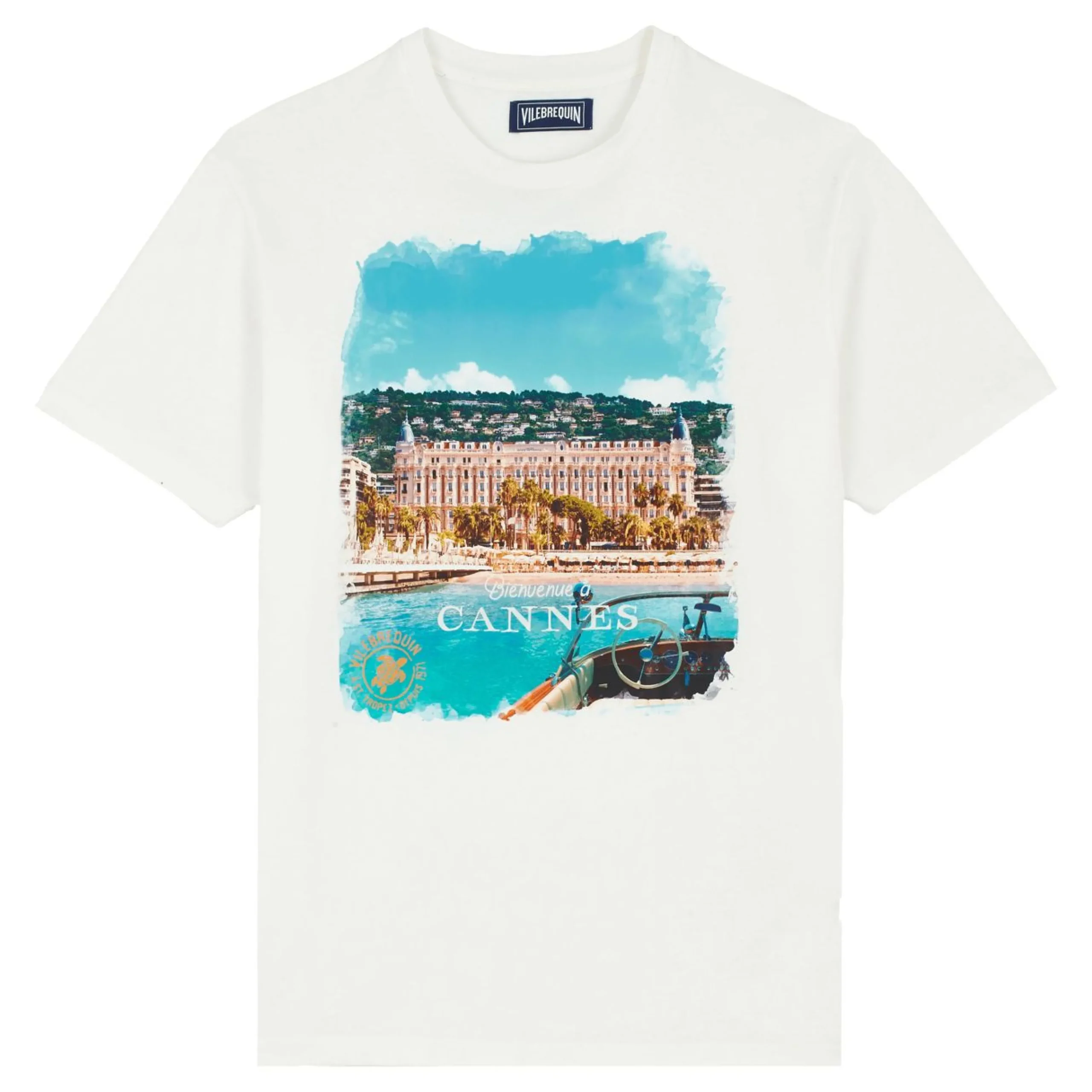 Homme Vilebrequin T-Shirts^T-Shirt En Coton Homme Cannes