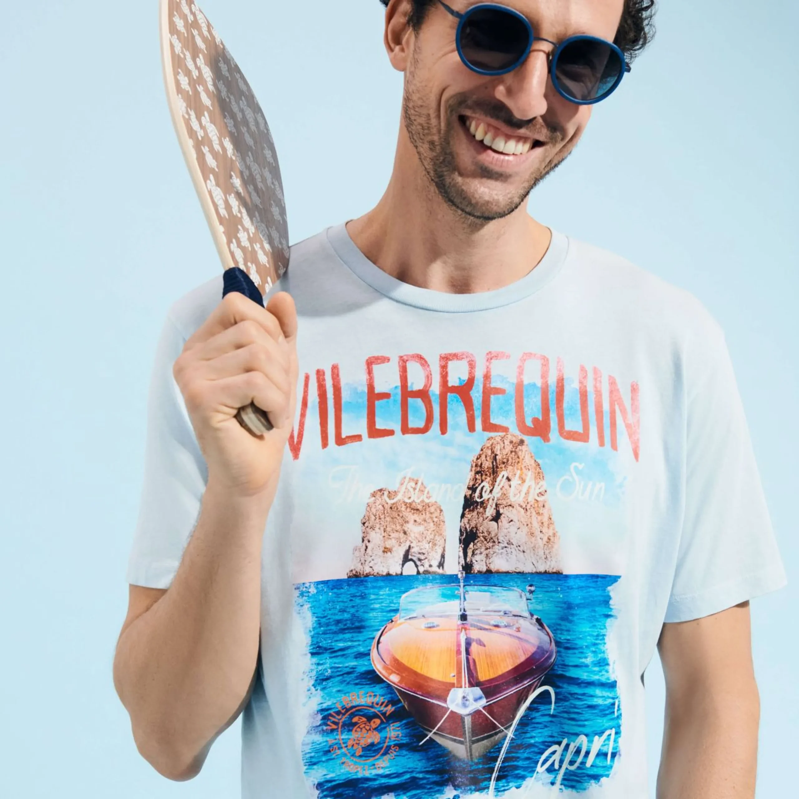 Homme Vilebrequin T-Shirts^T-Shirt En Coton Homme Capri