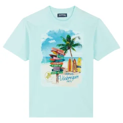 Homme Vilebrequin T-Shirts^T-Shirt En Coton Homme Holidays Signpost