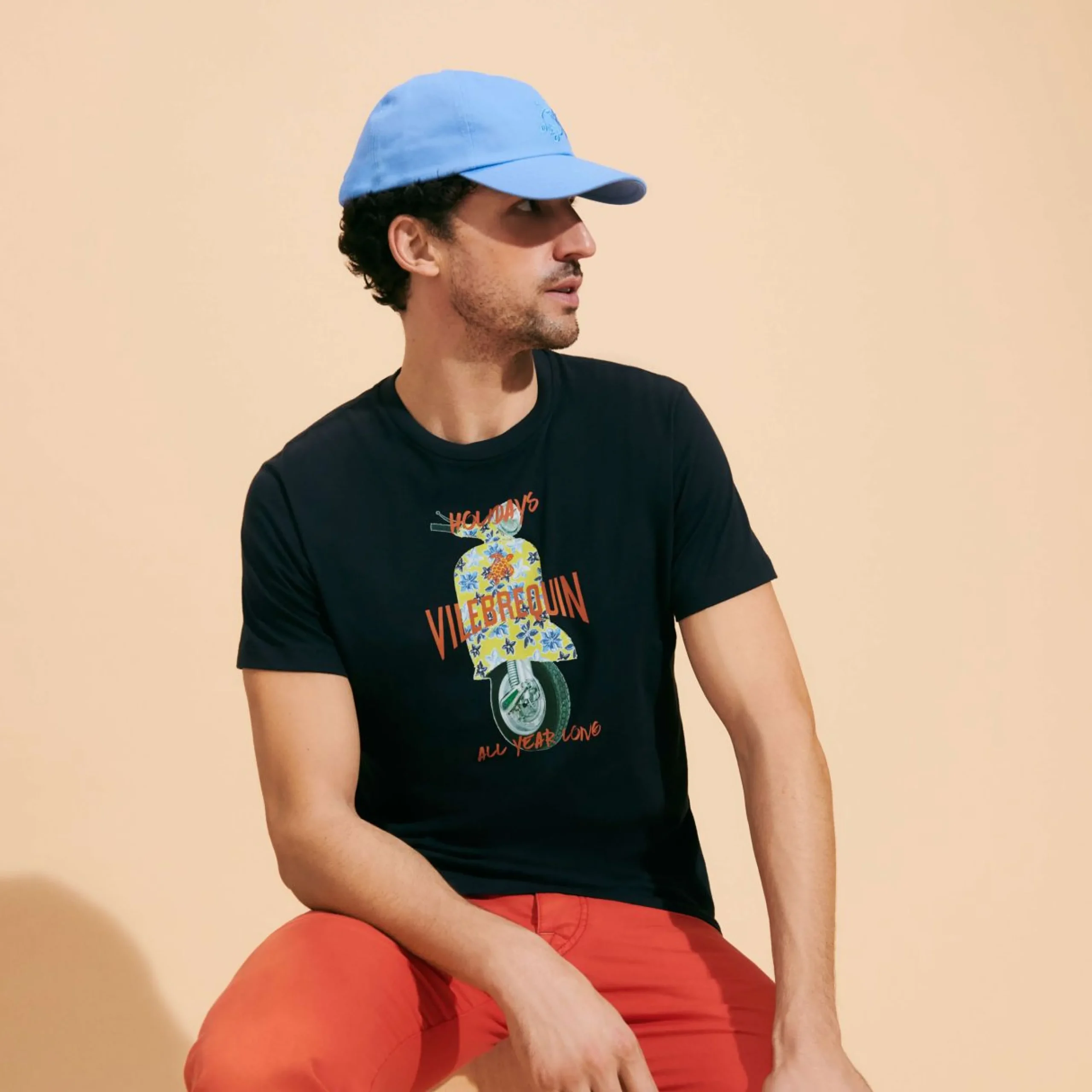 Homme Vilebrequin T-Shirts^T-Shirt En Coton Homme Raiatea