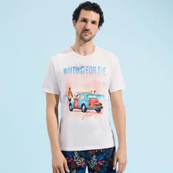 Homme Vilebrequin T-Shirts^T-Shirt En Coton Homme Waiting For Sun