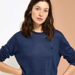 Femme Vilebrequin T-Shirts Et Pulls^T-Shirt En Jersey De Lin Unisexe Uni
