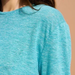 Femme Vilebrequin T-Shirts Et Pulls^T-Shirt En Jersey De Lin Unisexe Uni