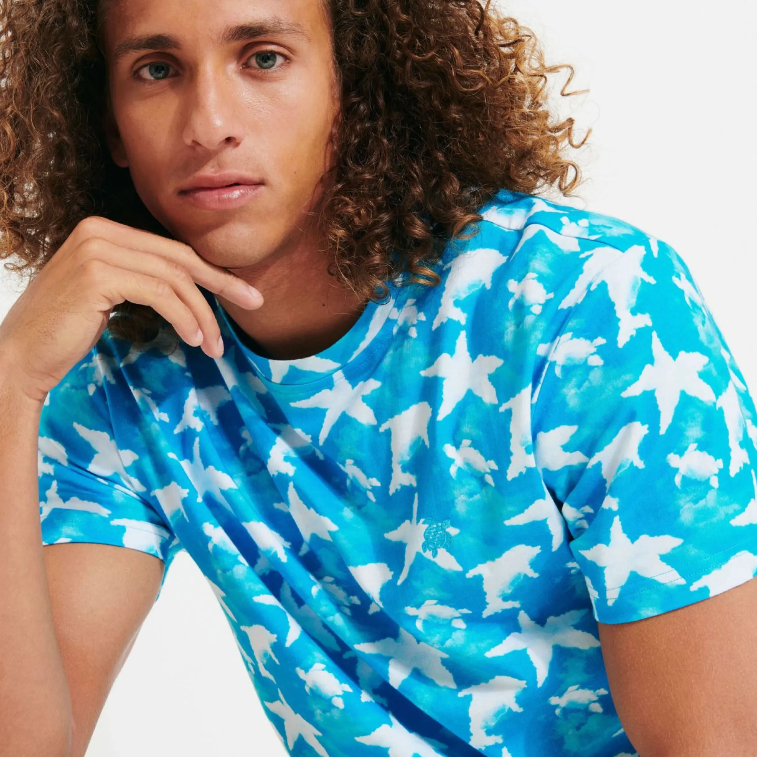 Homme Vilebrequin T-Shirts^T-Shirt Homme En Coton Clouds