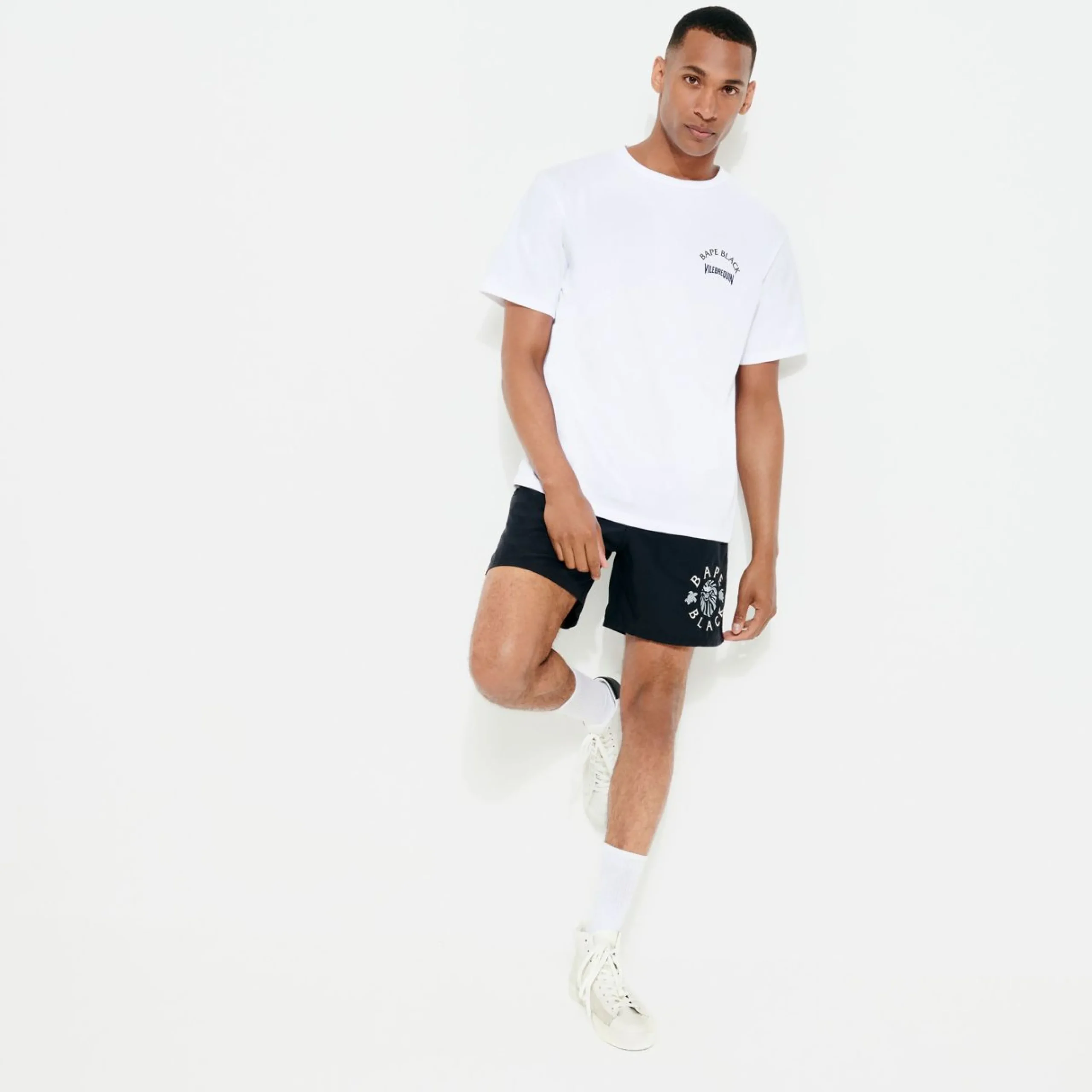 Homme Vilebrequin T-Shirts^T-Shirt Homme Imprime Ape & Turtles - X Bape® Black