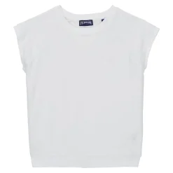Fille Vilebrequin T-Shirts^T-Shirt Sans Manches En Eponge Fille Uni