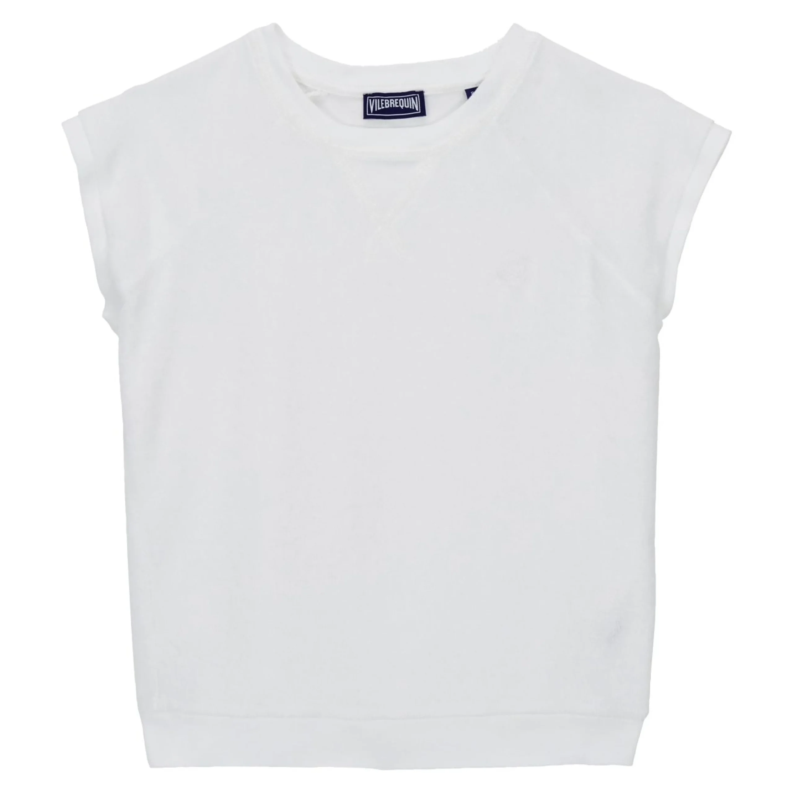 Fille Vilebrequin T-Shirts^T-Shirt Sans Manches En Eponge Fille Uni