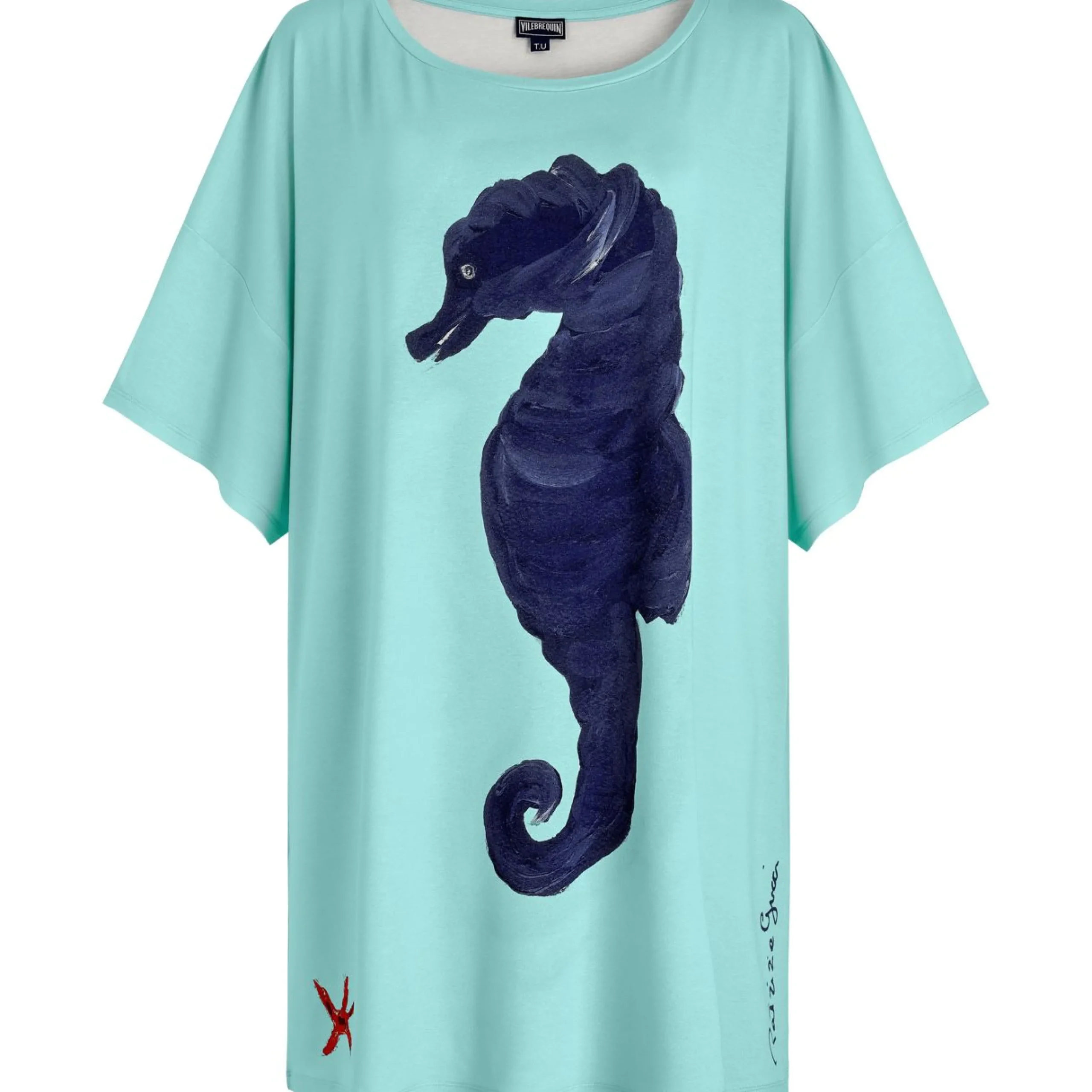 Femme Vilebrequin Tuniques^Tunique En Viscose Femme Seahorse - X Patrizia Gucci